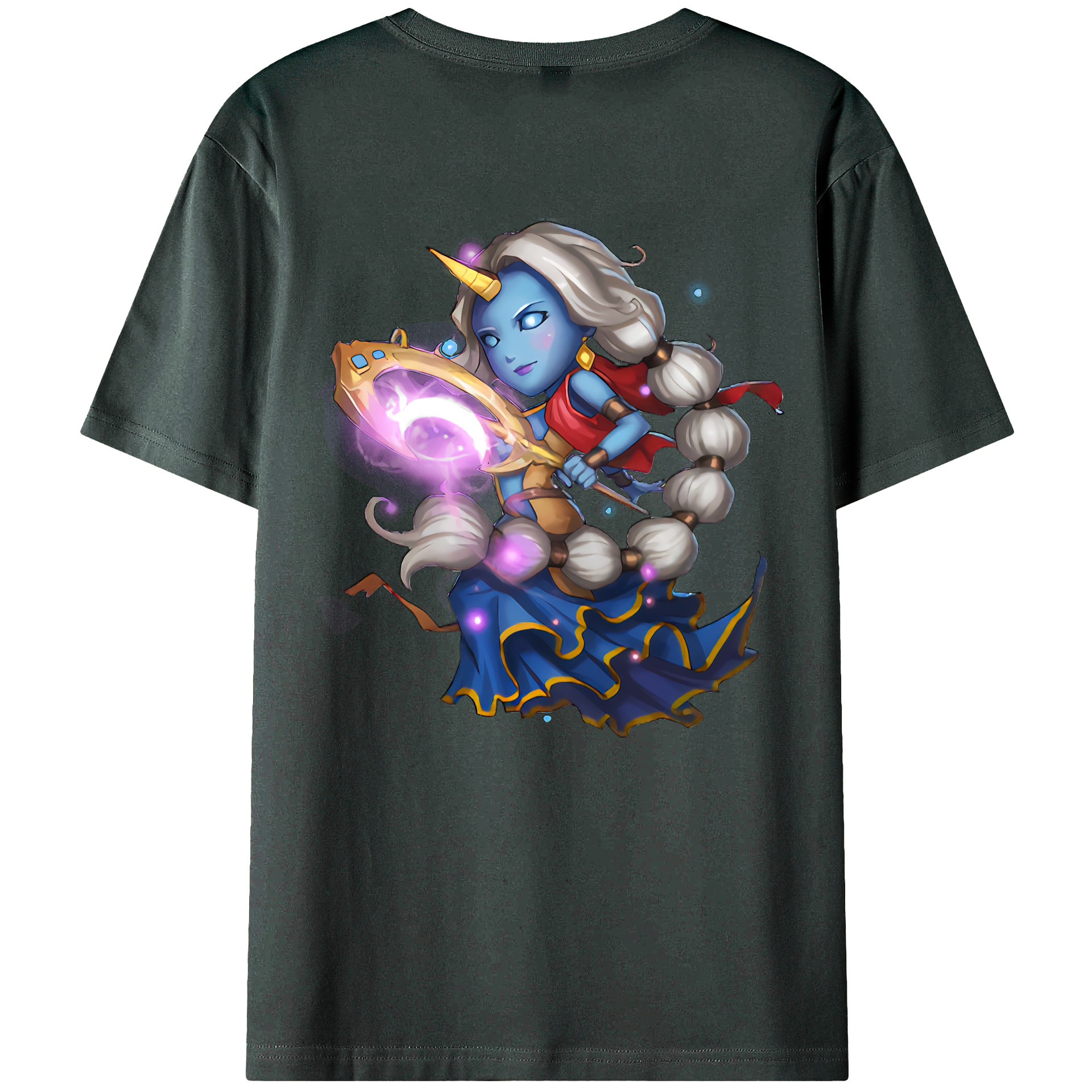 （画像用） リーグ・オブ・レジェンド League of Legends LOL 綿100％ メンズ半袖Tシャツ（バックプリント） 通気性